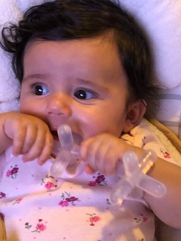 Customer photo review of moonjax® baby teether