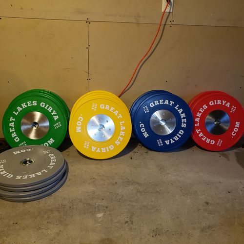 Customer photo review of 10KG/22LB pair of high quality bumper plates