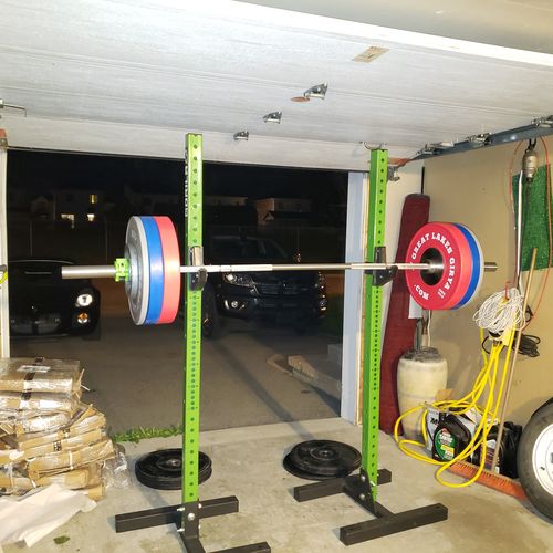 Customer photo review of 140kg set of high quality bumper plates( shipping included)