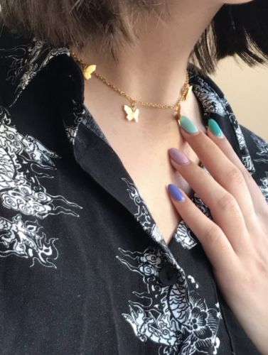 Customer photo review of Collier Butterfly