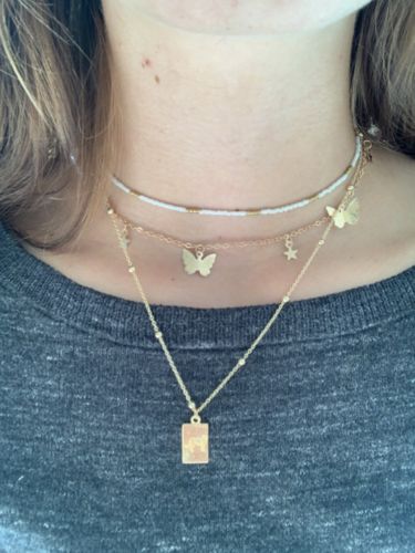 Customer photo review of Collier Butterfly