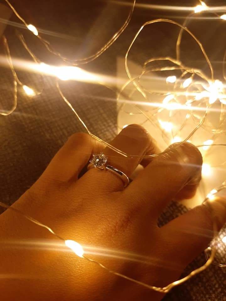 Customer photo review of 1ct Solitaire 6-prong Engagement Ring
