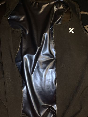 Customer photo review of Women's Zipper Heat Trapping Sweat Vest