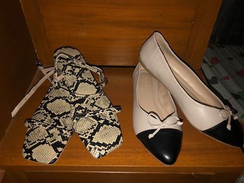 Customer photo review of Charie Snakeskin Beige