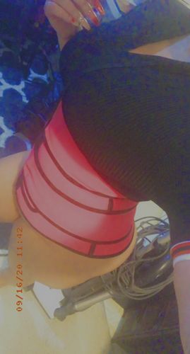 Customer photo review of LUX LATEX DOUBLE BELT - ROSE