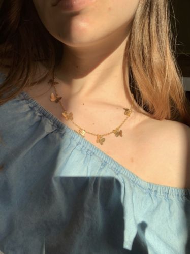 Customer photo review of Collier Butterfly