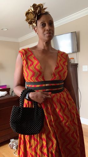 Customer photo review of African Print Deka Dress