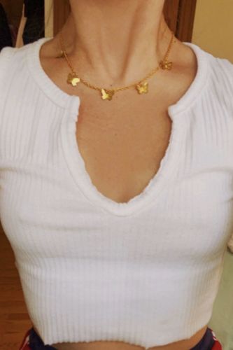Customer photo review of Collier Butterfly