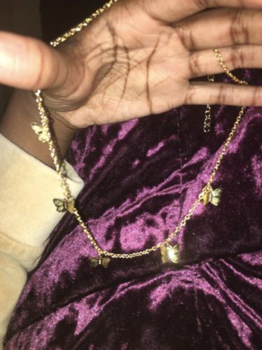 Customer photo review of Collier Butterfly