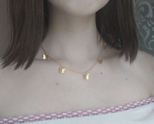 Customer photo review of Collier Butterfly