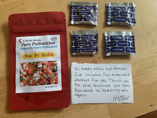 Customer photo review of 12 Seed Herb Kit with FREE SHIPPING