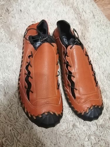 Customer photo review of Handmade Genuine Leather Loafers