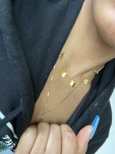 Customer photo review of Collier Butterfly