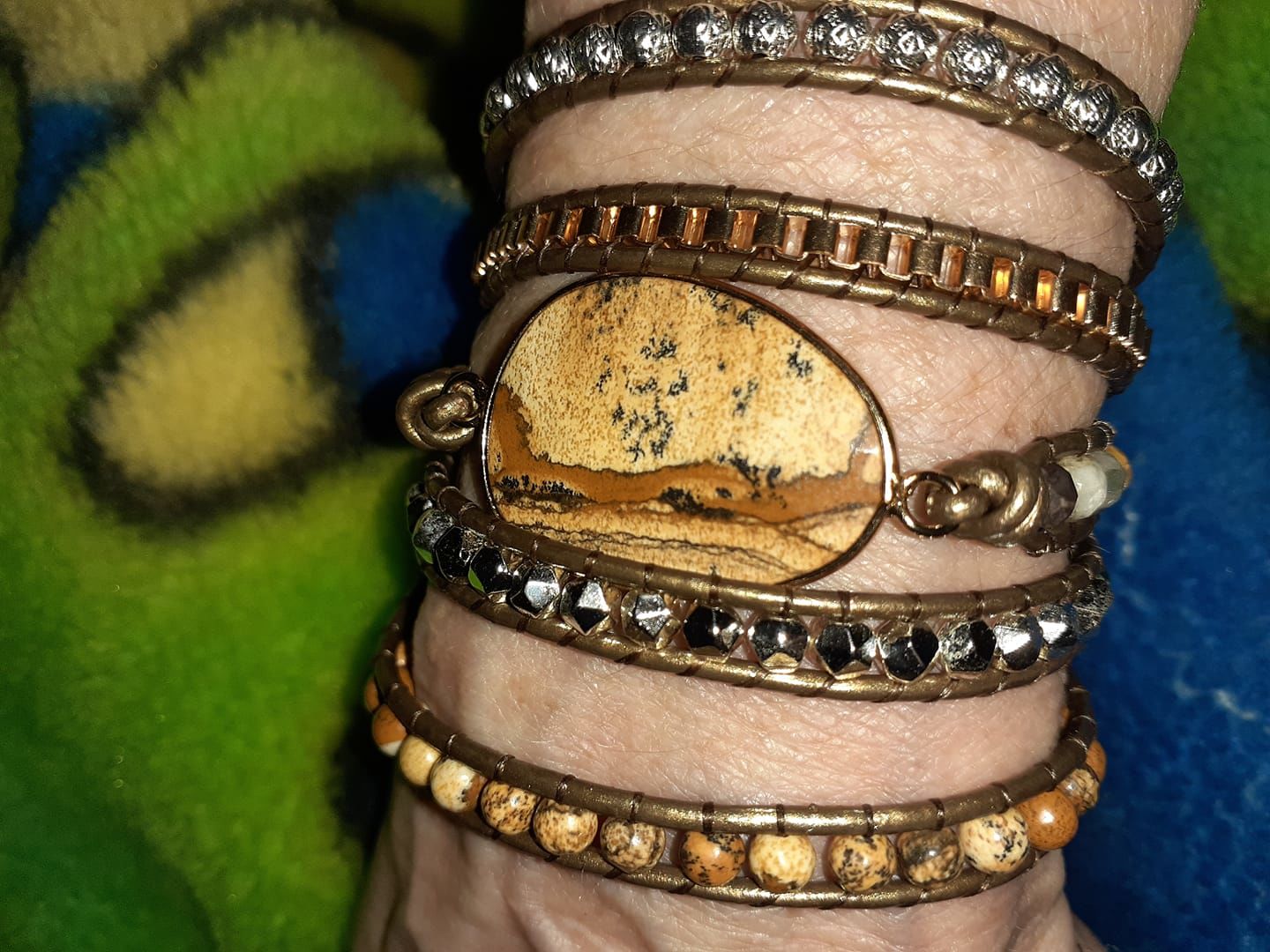 Customer photo review of Earth Healing Energy Wrap Bracelet