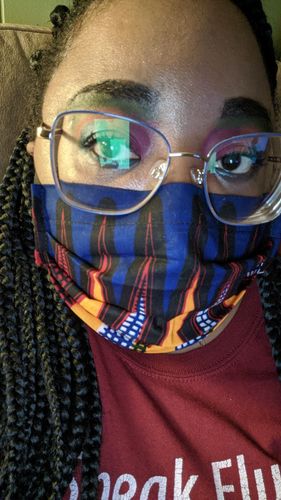 Customer photo review of PACK OF 6 ADULT REUSABLE FACE MASK