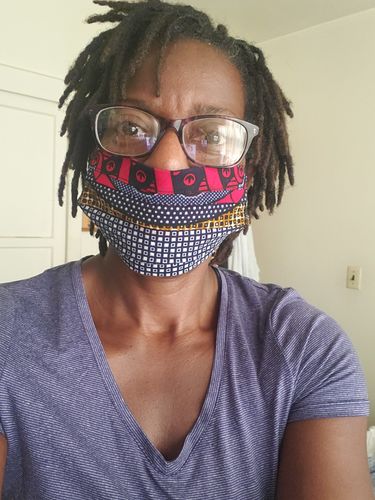 Customer photo review of PACK OF 6 ADULT REUSABLE FACE MASK