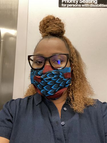 Customer photo review of PACK OF 6 ADULT REUSABLE FACE MASK
