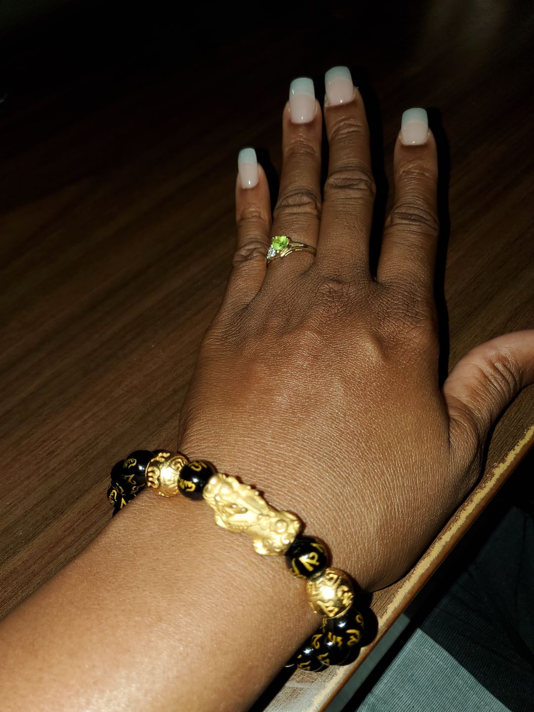 Customer photo review of Adjustable Lucky Gold Piyao Ring