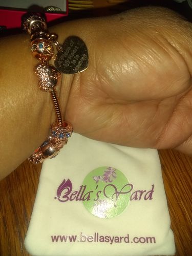 Customer photo review of Piece Of My Heart Bracelet - Rose Gold