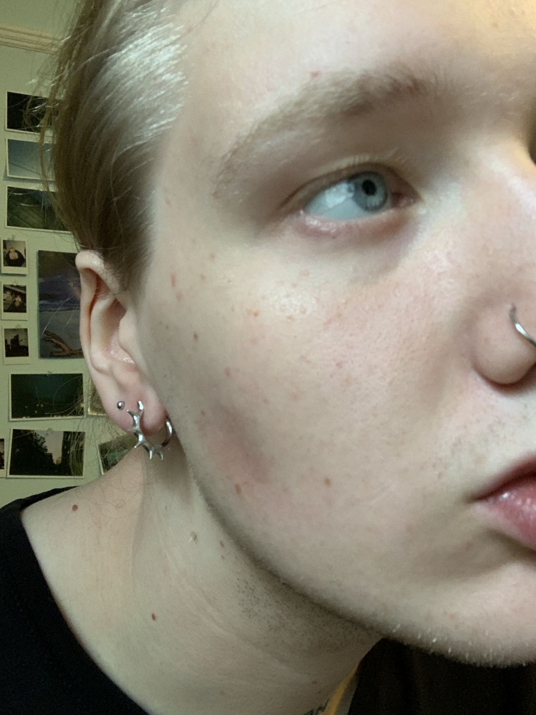 Customer photo review of SPIKED OPEN HOOP EARRING