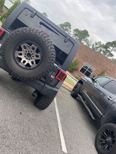 Customer photo review of JK to JL Conversion Tail Lights - Black (07-18 JEEP WRANGLER JK/ JKU)