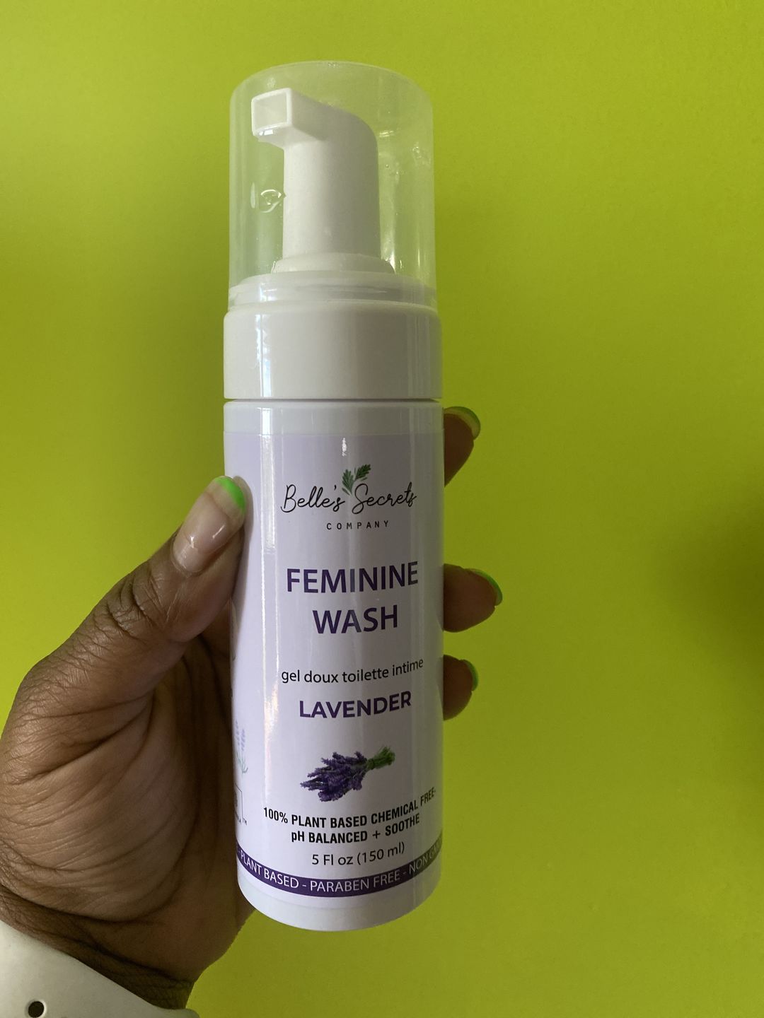 Customer photo review of Belle's Calming Lavender Wash
