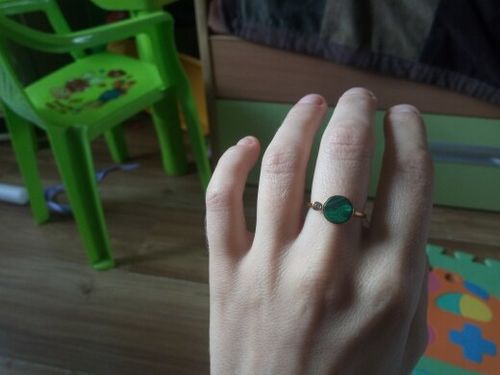 Customer photo review of Malachitischer Anziehungsring