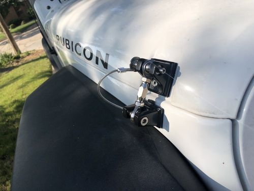 Customer photo review of Locking Hood Catch Kit for 07-18 Jeep Wrangler JK/ JKU