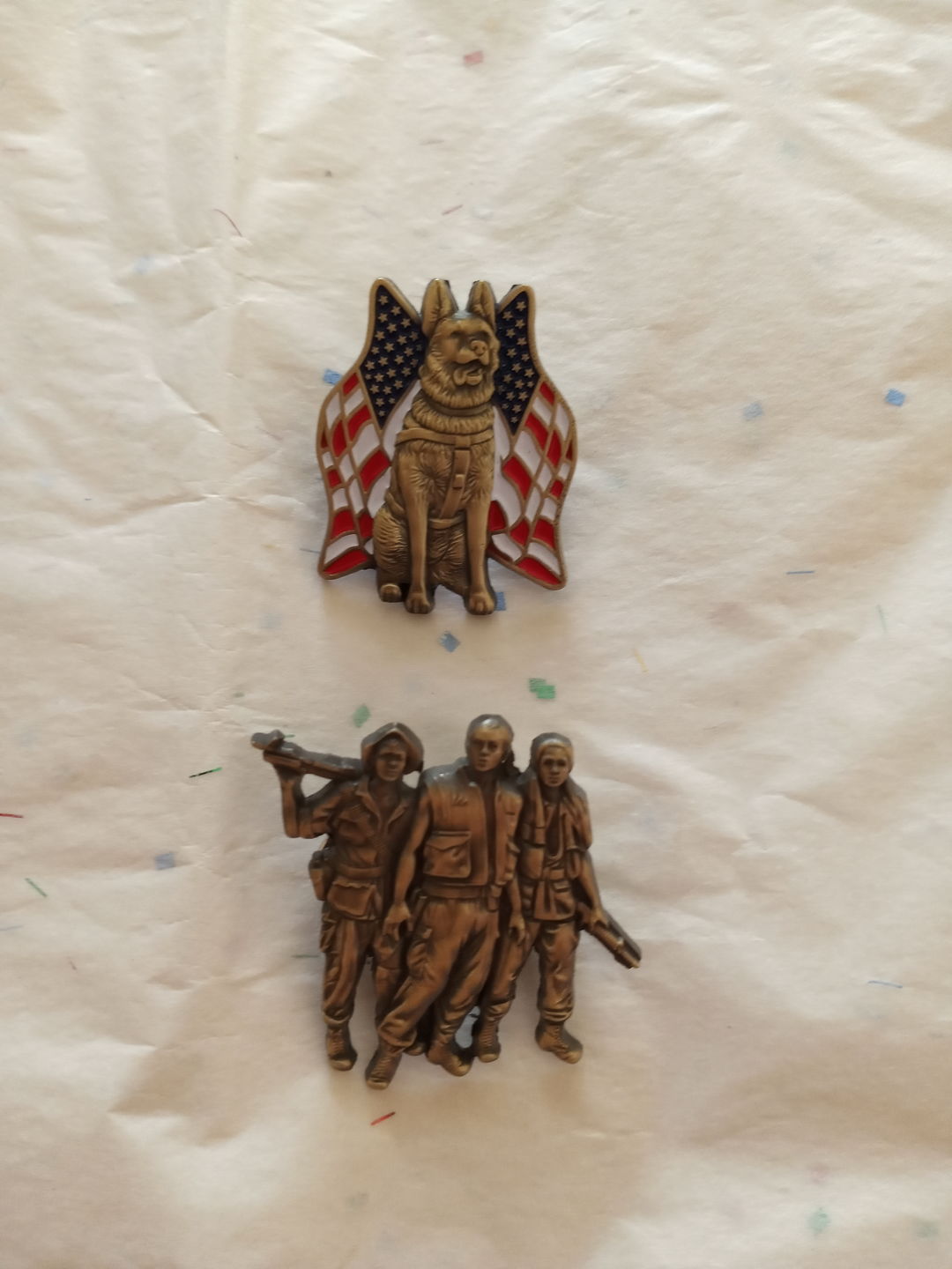 Customer photo review of Vietnam Veteran Pin