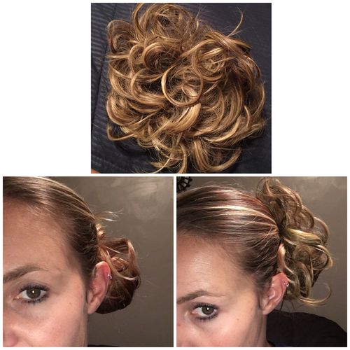 Customer photo review of JuvaBun Messy Bun