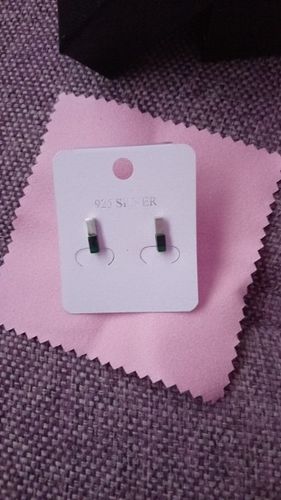 Customer photo review of Kleiner Malachit-Ohrring