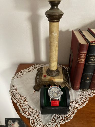 Customer photo review of Black Leather Timepiece Travel Box