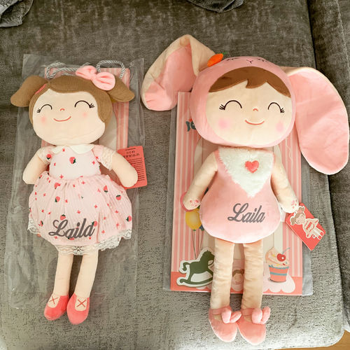 Customer photo review of Personalized Bunny Leyadoll with Gift Bag - 2 Skin Tones