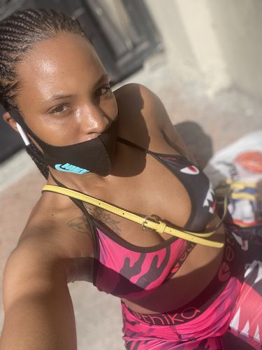 Customer photo review of Sexy Printed Stitching Shorts Set