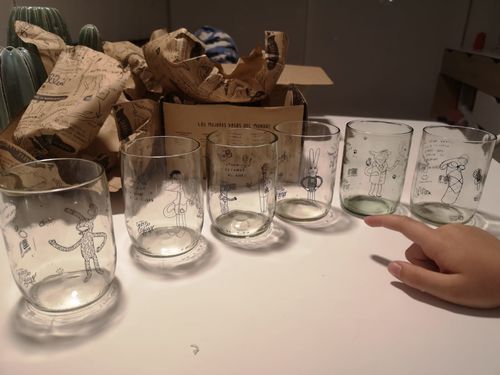 Customer photo review of Pack Estudio 31 Minutos Juegos de 6 Vasitos 200 Ml