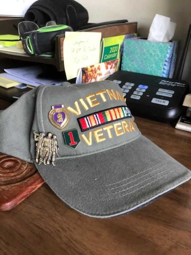 Customer photo review of Vietnam Veteran Pin