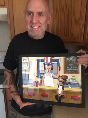 Customer photo review of Personalized Bob’s 🍔  Custom Portrait