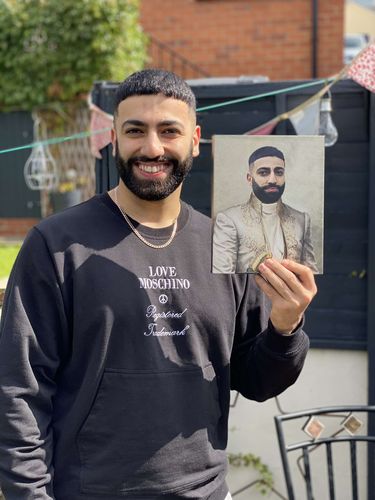 Customer photo review of The Persian Prince - Custom Canvas