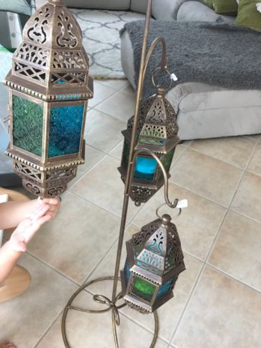 moroccan hanging floor lanterns