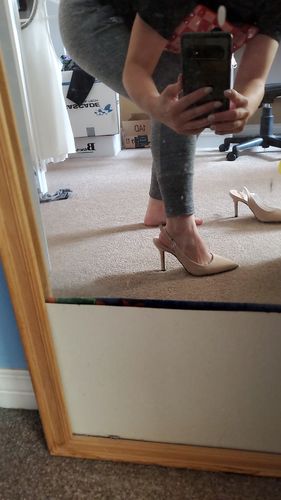 Customer photo review of Pointed Ankle Strap High Heel Sandals ABBY