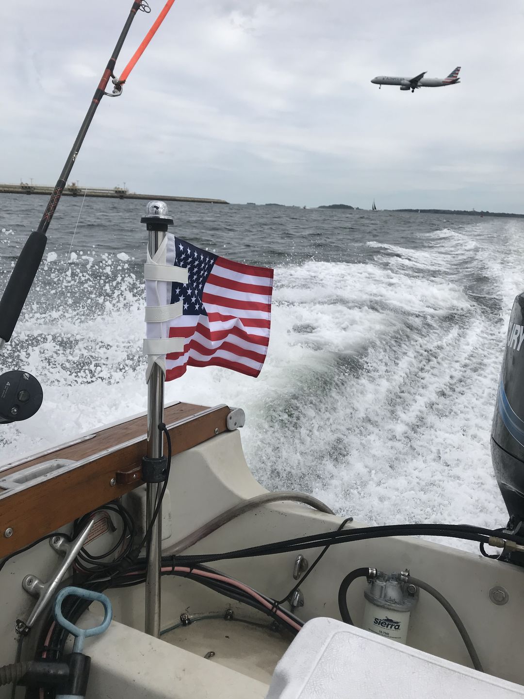 Customer photo of the Gone Fishing Flag