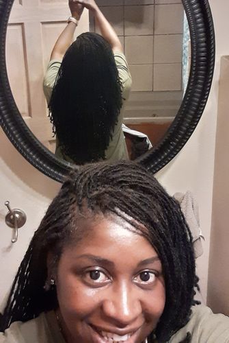 Customer photo review of Peculiar Locs Shampoo Bar (New)