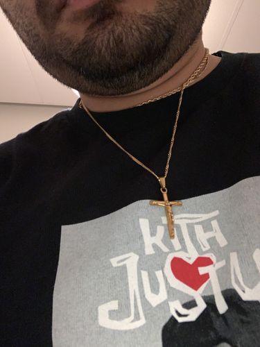 Customer photo review of Crucifix (Gold)