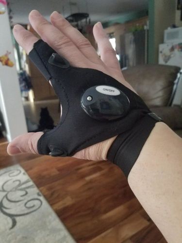 Customer photo review of FlexLight™ - LED Handschoenen met Waterproof Verlichting