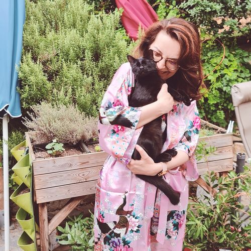 Customer photo review of Kimono Pyjama Femme - Rose