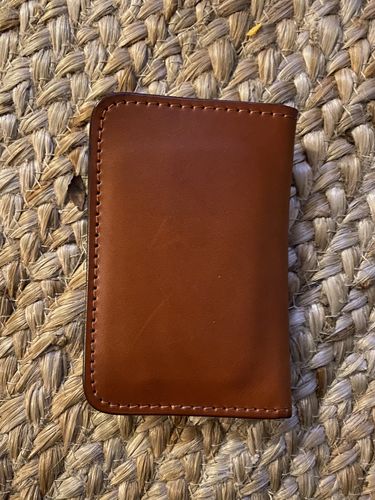 Customer photo review of No.52 | 'Chestnut' Vertical Leather Wallet