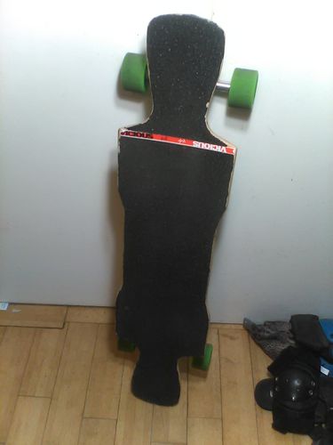 Customer photo review of Raven Top Mount Double Kick Longboard 38" maple - Deck