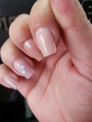 Customer photo review of Set of 3 Poly Nail Extension Gel in Nude