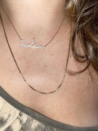 Customer photo review of Namenskette  Signatur- Stil