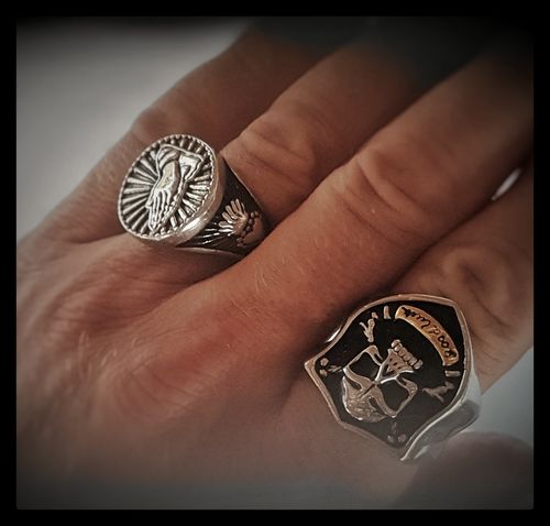 Customer photo review of SACRED PRAYER HANDS RING
